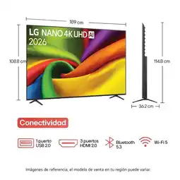 Falabella Televisor 85 Pulgadas Nano Uhd 4k Smart Tv 85NU855BPSA.AWC oferta
