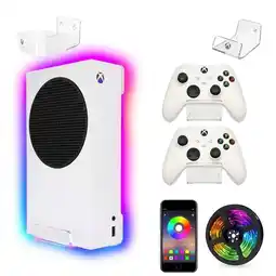 Falabella Soporte de Pared HangerTech Compatible con Xbox Series S+ 2 Bases Control+LED RGB oferta