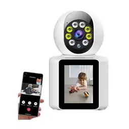 Falabella Cámara WiFi Interior 360° con Pantalla IPS y Audio Bidireccional oferta