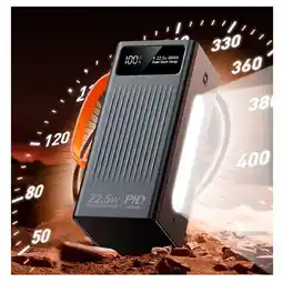 Falabella Batería Portátil 60000mah con Pantalla Digital Carga Rápida Cables Usb y Linterna Led oferta