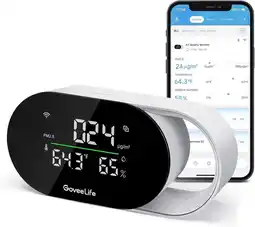 Falabella Monitor De Calidad Del Aire Inteligente Pm2.5 Wifi Sensor Temperatura Humedad Hogar Oficina oferta