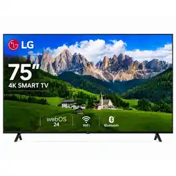 Falabella Televisor 75 Pulgadas Smart TV 4K Negro 75AU801 oferta
