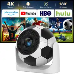 Falabella Proyector con WiFi y Bluetooth, aplicaciones integradas, proyector portátil 4K oferta