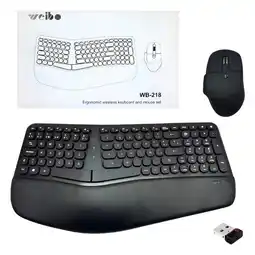 Falabella COMBO TECLADO ERGONOMICO 218 INALAMBRICO oferta