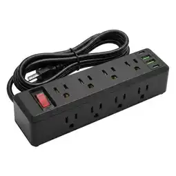 Falabella Multitoma Regleta Negra 10 Salidas 3 Usb Protector 2500w oferta