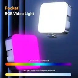 Falabella Luz Led Rgb Mj-88 Con Clip Para Celular Y Cámara oferta