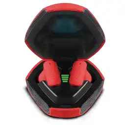 Falabella Audifonos Inalambricos Bluetooth Negros con Estuche Color Rojo oferta