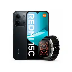 Falabella Celular Redmi 15C 4G 256GB 4GB Negro + Smartwatch oferta