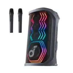 Falabella Parlante Bluetooth Portátil Rave 3S LED Karaoke IA 2 Mics Sonido 200W oferta