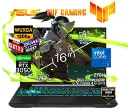Falabella Portátil Gamer TUF F16 Intel Core 5 210H RAM 8GB SSD 2.2 TB RTX 3050 6 GB oferta