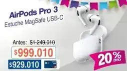 Alkosto Apple - airpods pro 3 estuche magsafe usb-c oferta