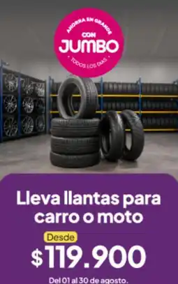 Jumbo Jumbo - llantas para carro o moto oferta