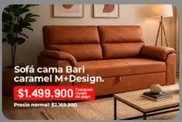 Easy Sofá cama bari caramel oferta