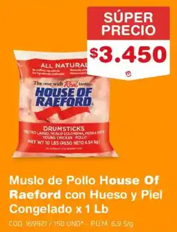 Makro House Of Raeford Muslo de Pollo con Hueso y Piel oferta