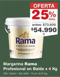 Makro Margarina Rama Profesional oferta
