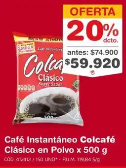 Makro Colcafé Café Instantáneo Clásico oferta