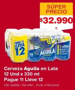 Makro Cerveza Aguila en Lata oferta