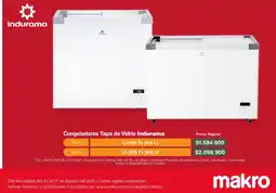 Makro Indurama Congeladores Tapa de Vidrio oferta