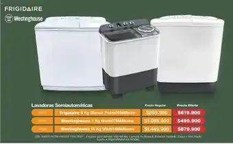 Makro Frigidaire lavadora semiautomática 9 kg blanco oferta
