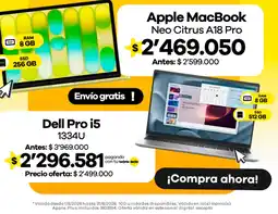Éxito Apple MacBook Neo Citrus A18 Pro oferta