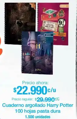 Jumbo Harry potter cuaderno argollado oferta