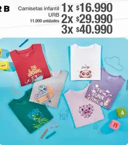 Jumbo Urb camisetas infantil oferta