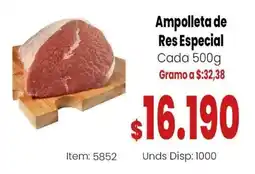 MercaTodo Ampolleta de Res Especial oferta