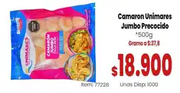 MercaTodo Camaron Unimares Jumbo Precocido oferta