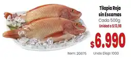 MercaTodo Tilapia Roja sin Escamas oferta