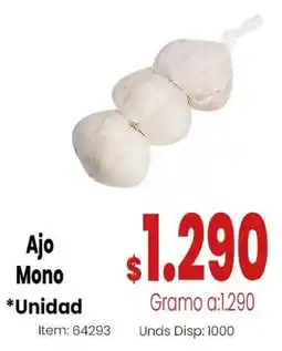 MercaTodo Ajo Mono oferta