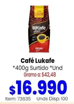 MercaTodo Café Lukafe oferta