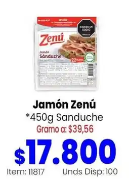 MercaTodo Jamón Zenú oferta