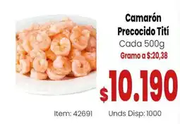 MercaTodo Camarón Precocido Tití oferta
