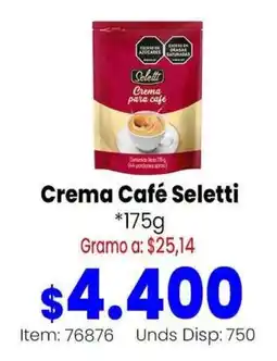 MercaTodo Seletti Crema para café oferta