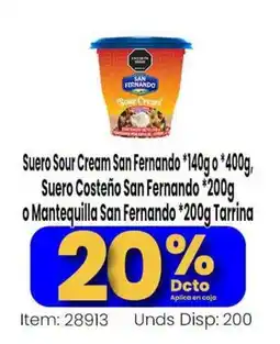 MercaTodo Suero sour cream san fernando oferta