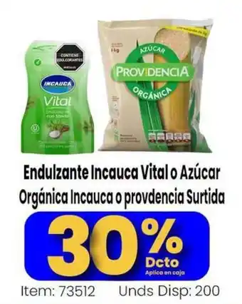 MercaTodo Endulzante incauca vital o azúcar orgánica incauca o providencia surtida oferta