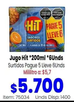 MercaTodo Jugo Hit oferta