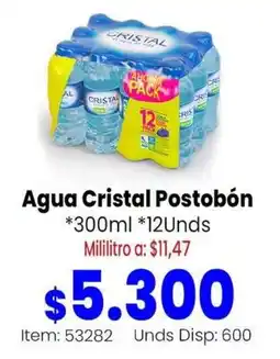 MercaTodo Agua Cristal Postobón oferta