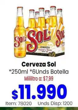 MercaTodo Cerveza Sol oferta