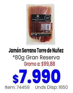 MercaTodo Jamón Serrano Torre de Nuñez oferta