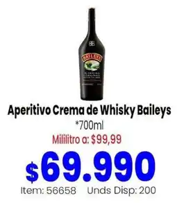 MercaTodo Baileys Aperitivo Crema de Whisky oferta