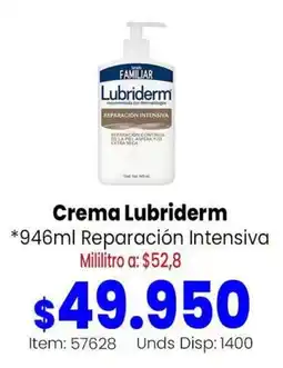 MercaTodo Lubriderm crema reparación intensiva oferta
