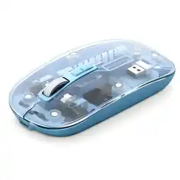 Falabella Mouse Inalámbrico W08 Aoas Diseño Transparente Sensor Óptico Batería Recargable 2.4ghz oferta