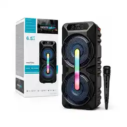 Falabella Parlante Bluetooth GTS-1621 100W LED RGB Negro con Micrófono oferta