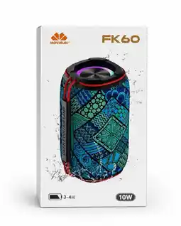 Falabella Parlante Bluetooth Portátil Fk60 10w Radio Fm Azul oferta