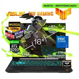 Falabella Portátil Gamer TUF F16 Intel Core 5 210H RAM 24GB SSD 2.5 TB RTX 3050 6 GB oferta
