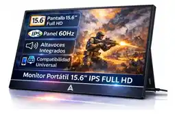 Falabella Monitor Portátil Gamer 15.6 Full Hd Parlantes Hdmi Y Usb-c oferta