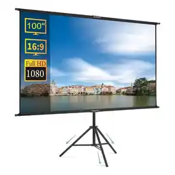 Falabella Telón Pantalla Proyección Video Beam 100 Pulgadas + Trípode oferta