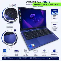 Falabella PORTÁTIL ONIX INTEL CORE I7-13620H 16GB RAM 1TB SSD NVME 15.6 FULL HD IPS oferta