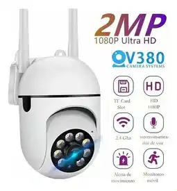 Falabella Cámara de Seguridad WiFi PTZ 2MP 1080P Visión Nocturna y Audio Bidireccional oferta